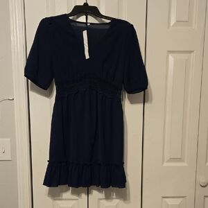Elegant Navy Mini Dress